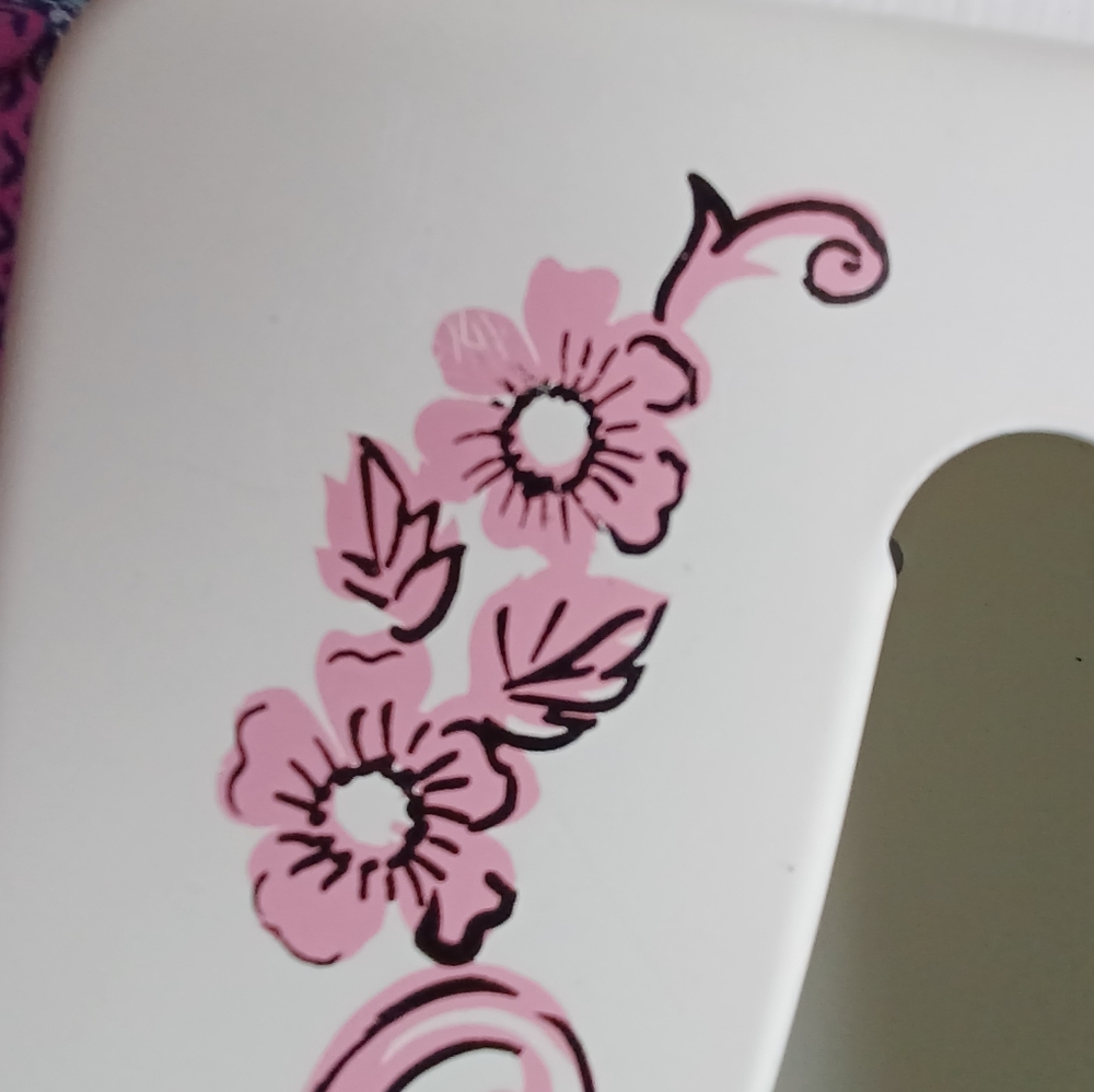 Vintage Ransburg Floral Print Metal Tissue Holder - Picture 4 of 9